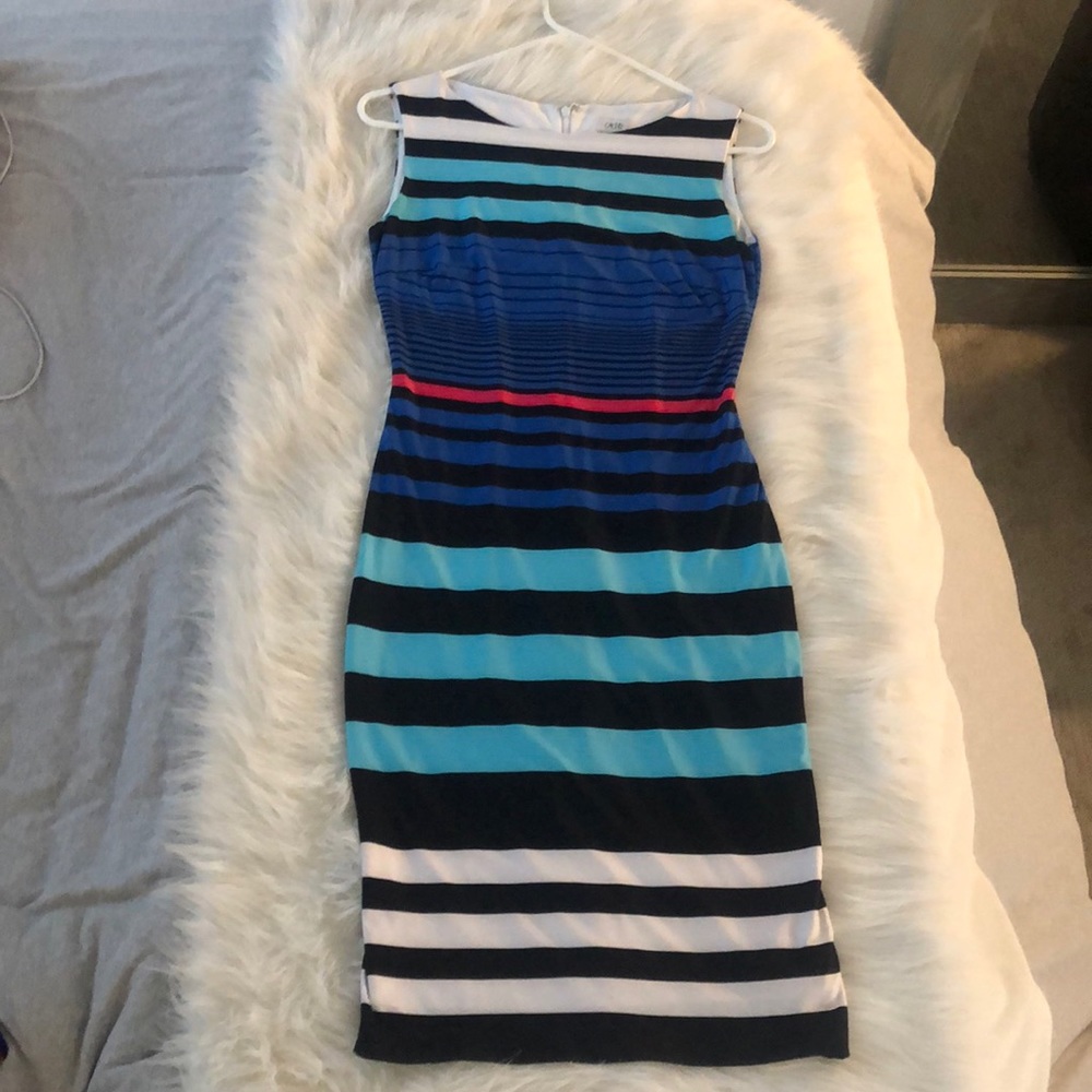 Multi color stripe dress